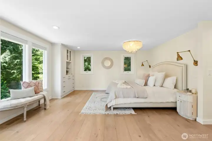 Elegant primary suite with California Closet
