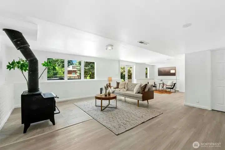 Spacious family room