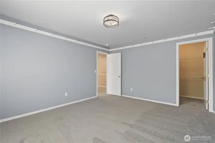 Bedroom #1 with walk-in closet