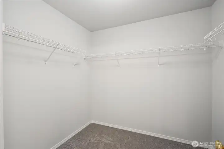 Primary walk-in closet