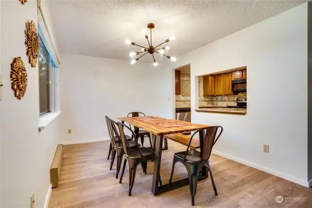 Ample dining area, room for large tables and chairs!