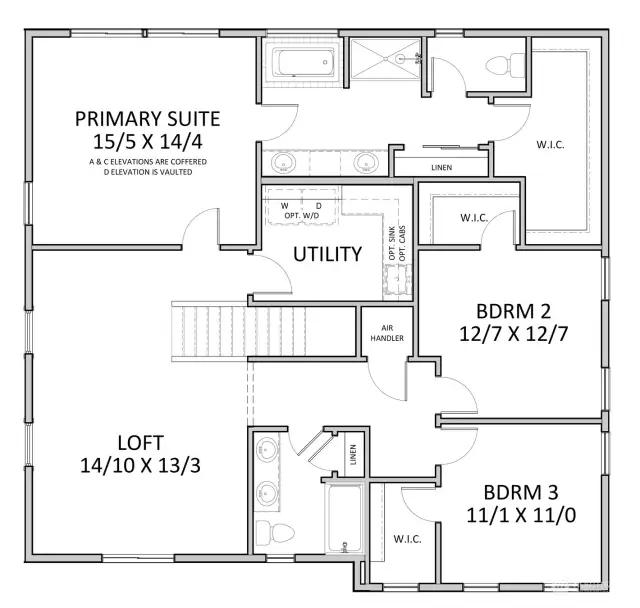 Upper Level Floor Plan