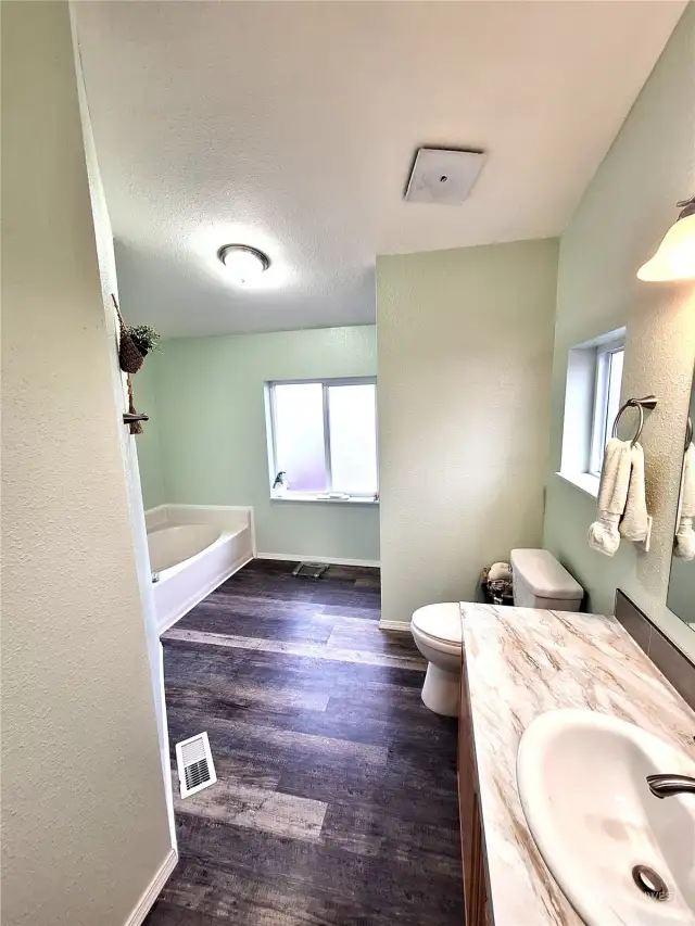 Huge Master Bath with Tub