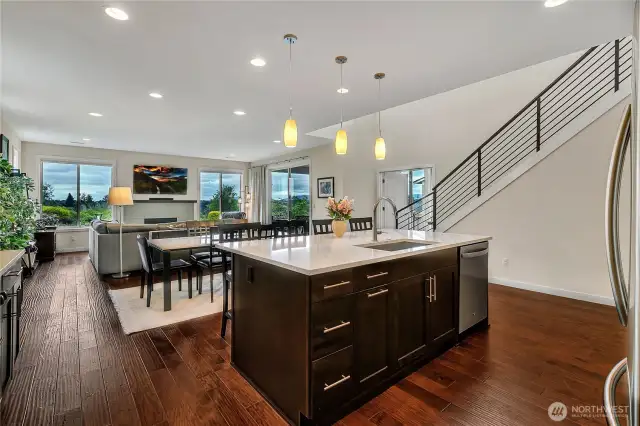Kitchen into Great Room