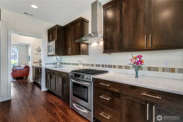 Kitchen through Butler's Pantry into Flex Room