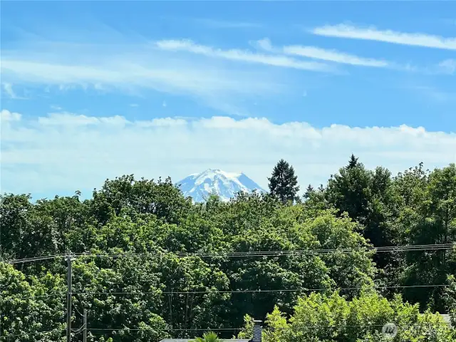 View of Mt. Rainer from the Living Room