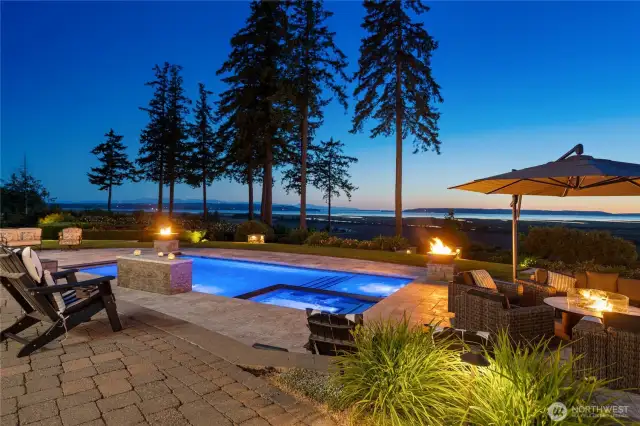 Energy-efficient pool lighting for night swims  Energy-efficient pool lighting for night swims