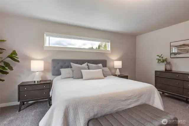 This room has ample space for a king sized bed