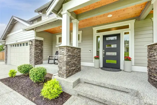 Welcoming front porch