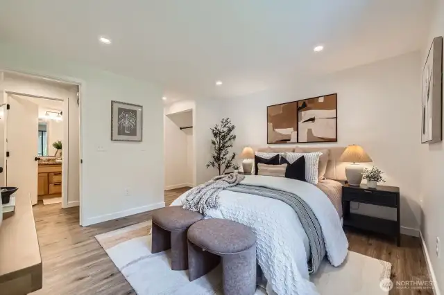 Primary Bedroom with Private Access to Bathroom