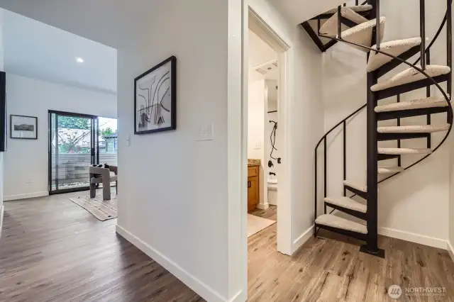 Spiral Staircase to Loft Space