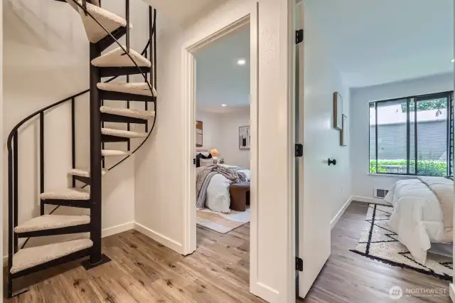 Spiral Staircase to Loft Space