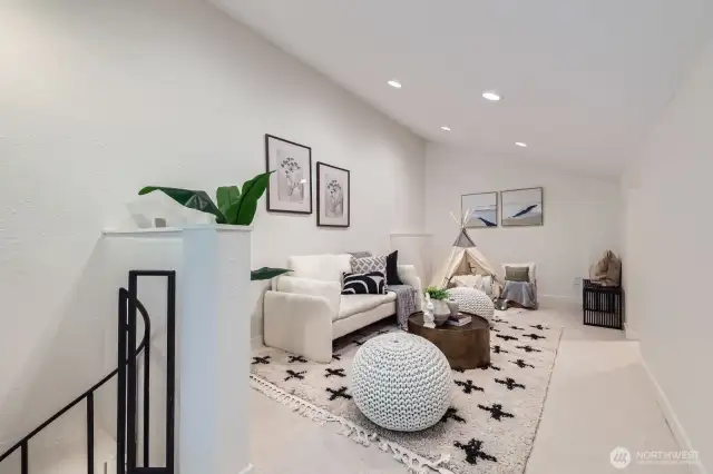 Upstairs Loft Perfect for Bonus Room & Den