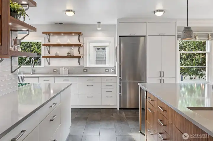 Enjoy the sleek look and functionality of the Liebherr refrigerator.