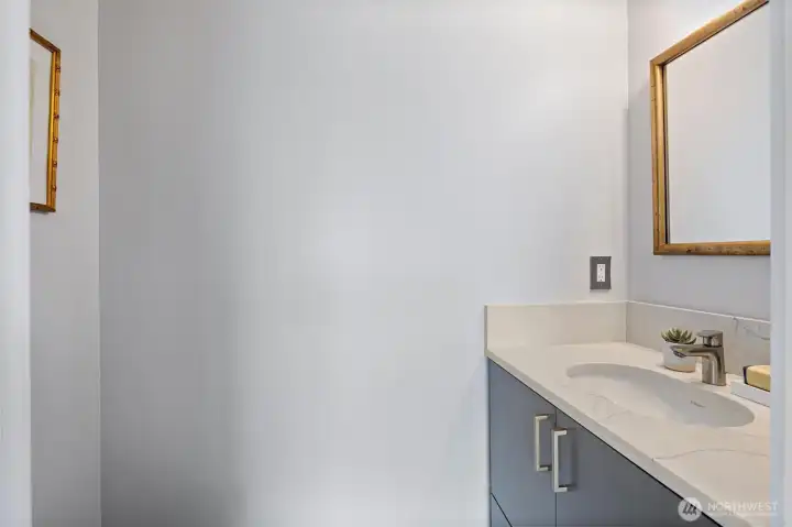 Main floor half bath.