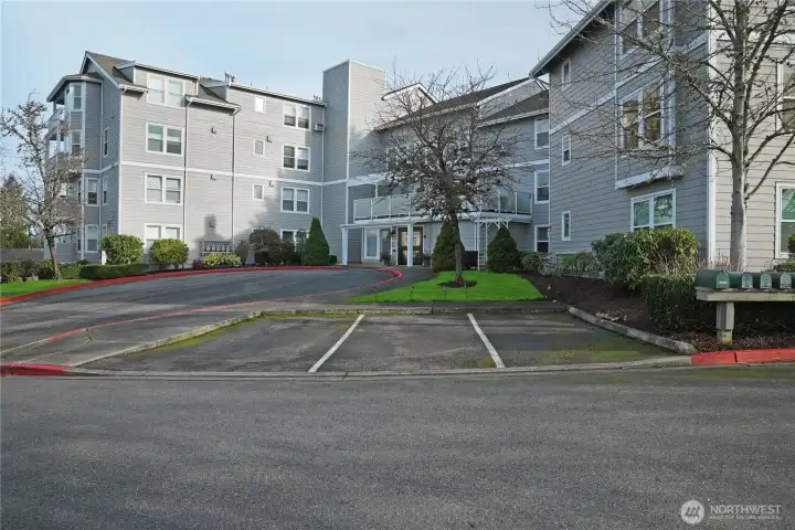 Guest parking right opposite the condo!