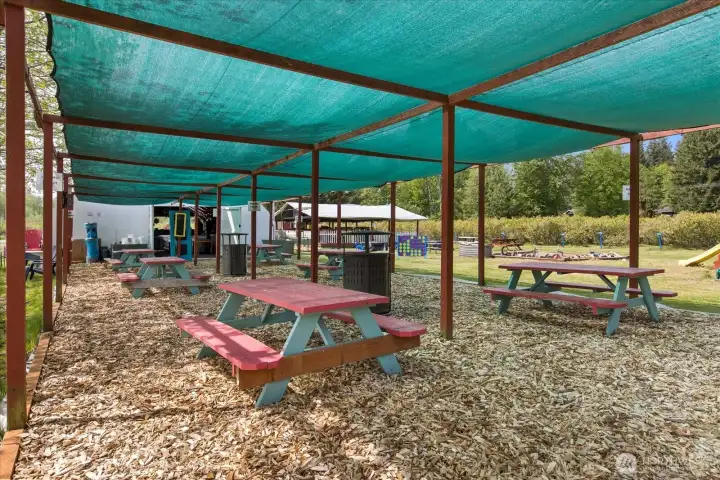 covered eating area