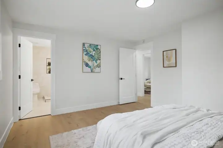 Master Bedroom with attached bath and walk-in closet