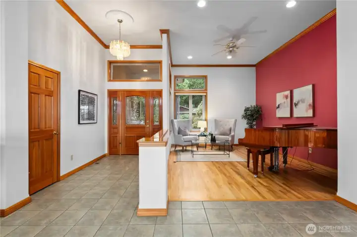 Ample entertaining space with two living areas or a formal dining room.