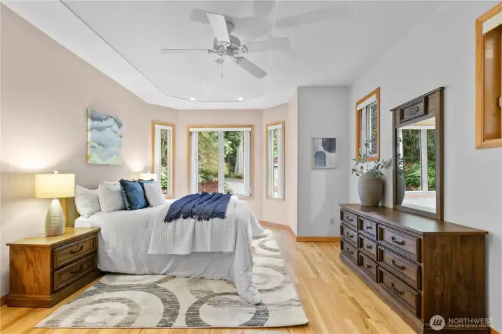 The second bedroom with ensuite bathroom.