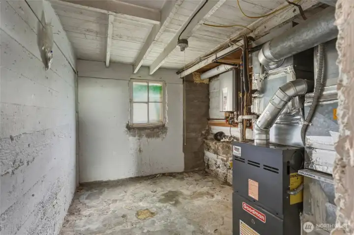 Basement - updated furnace & tankless water heater Basement - updated furnace & tankless water heater