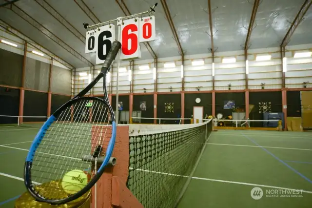 Full size tennis court