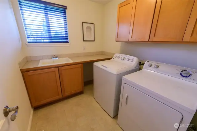 Utility/laundry room upstairs with sink