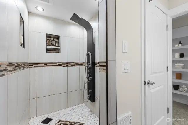 Bathroom - lower level (virtually staged)