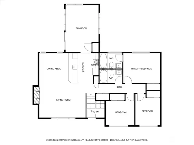 Upper level floor plan