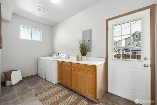 Utility Room & Back Door