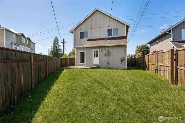 Fenced Backyard