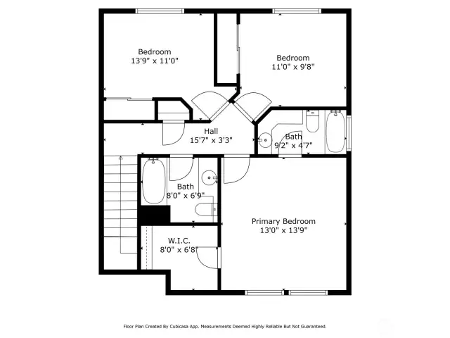 Floor Plan 2nd Floor with Dimensions