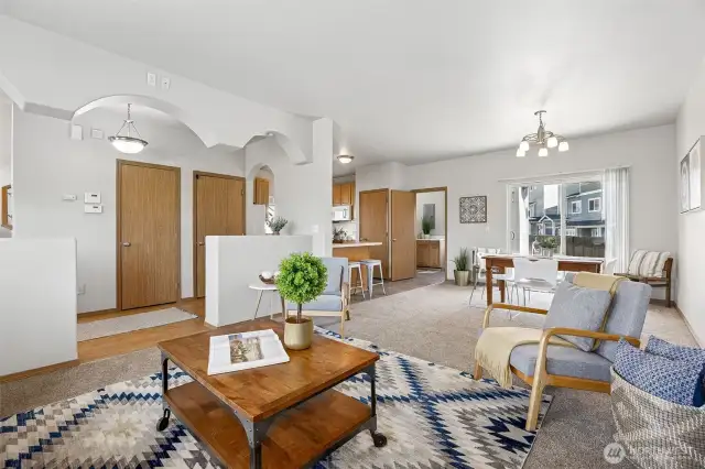 Living Room / Dining Room / Kitchen Eating Area / Patio