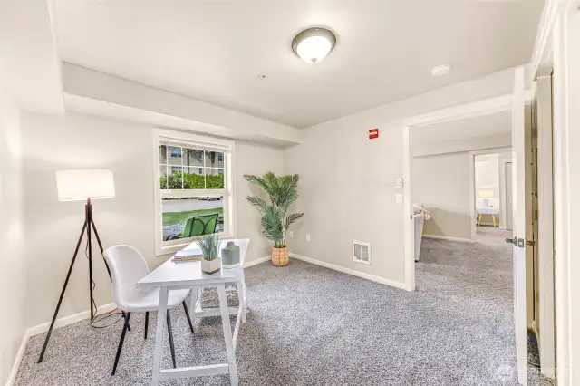 Wonderful natural light for an office or second bedroom.