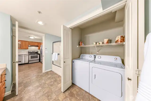 In unit washer and dryer