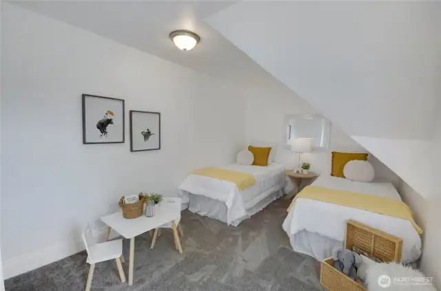 Bedroom 1 is spacious and so inviting.