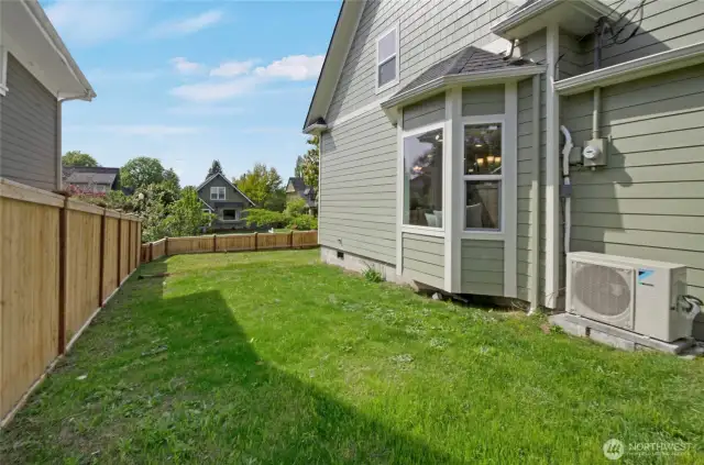 Need a sunny spot for your plants and veggies?  The south facing side of the home is great for garden beds.