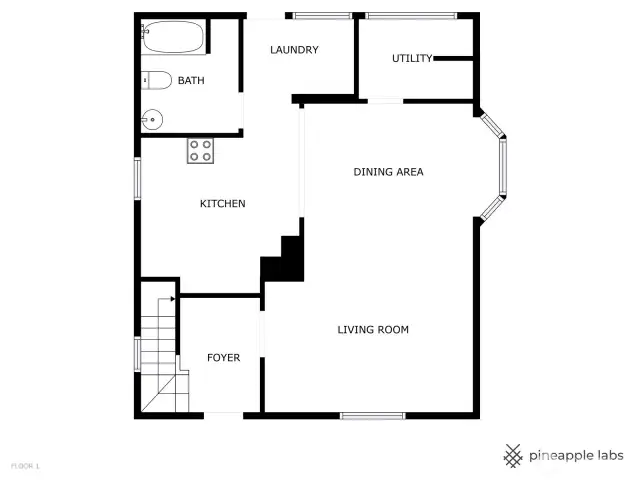 Main level floorplan