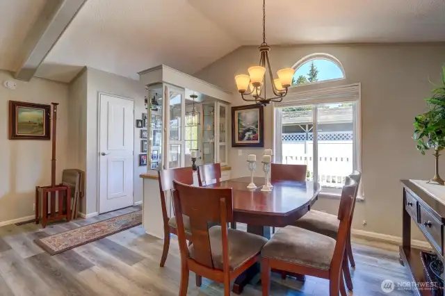 Open Design with Dining Area & Built-In Hutch!