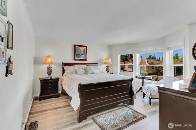 Spacious Primary Bedroom with Bay Window!