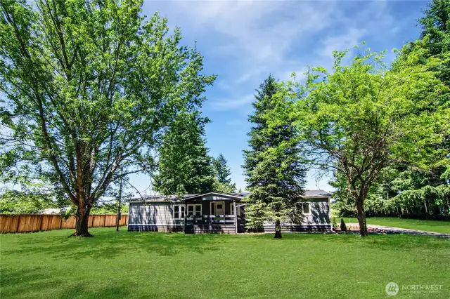 Enjoy this large lot! 2 full acres and fully fenced!