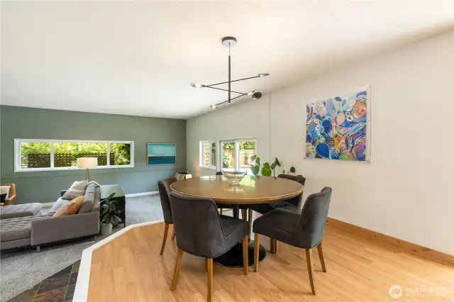 Eating space in the kitchen