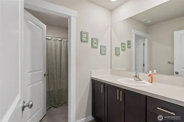 Upstairs guest bathroom