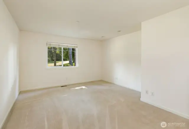 This good-sized room makes a wonderful office/den/tv room.