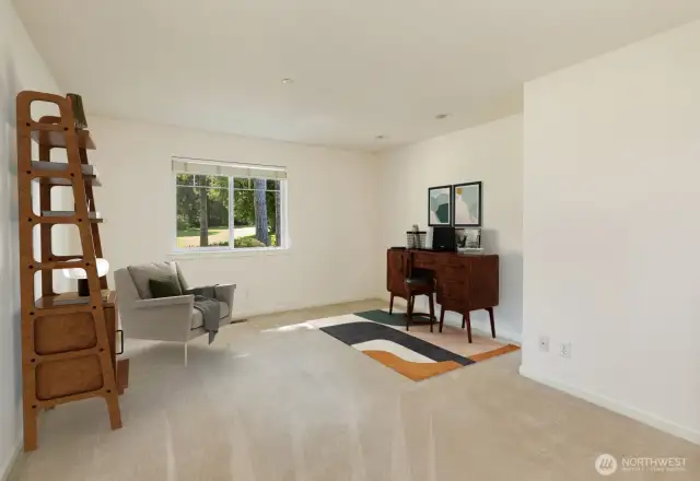Virtually staged to show the possibilities as a Den