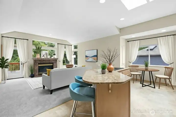 Sleek modern design with ample storage and workspace—ideal for everyday cooking or hosting holiday dinners.