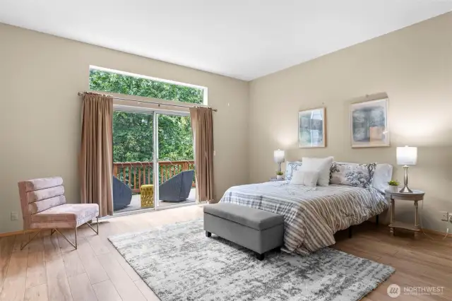 Your own private sanctuary! This large primary suite offers a peaceful escape, with plenty of space to relax and unwind.