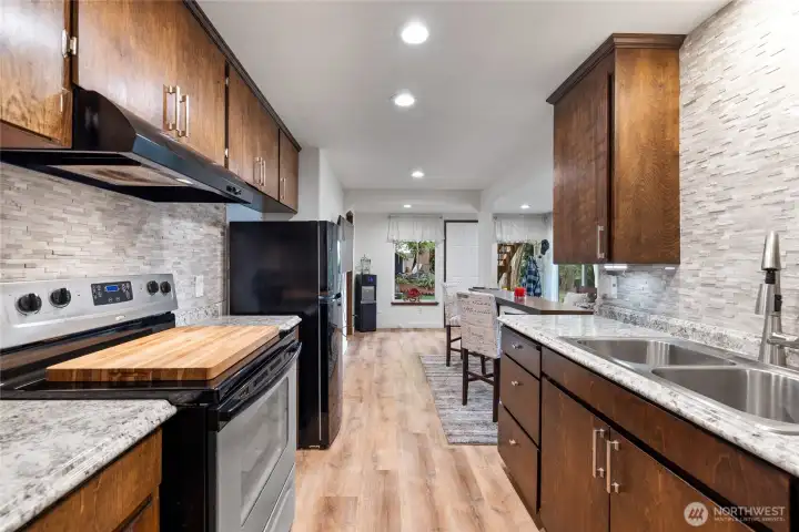 Right of living room kitchen