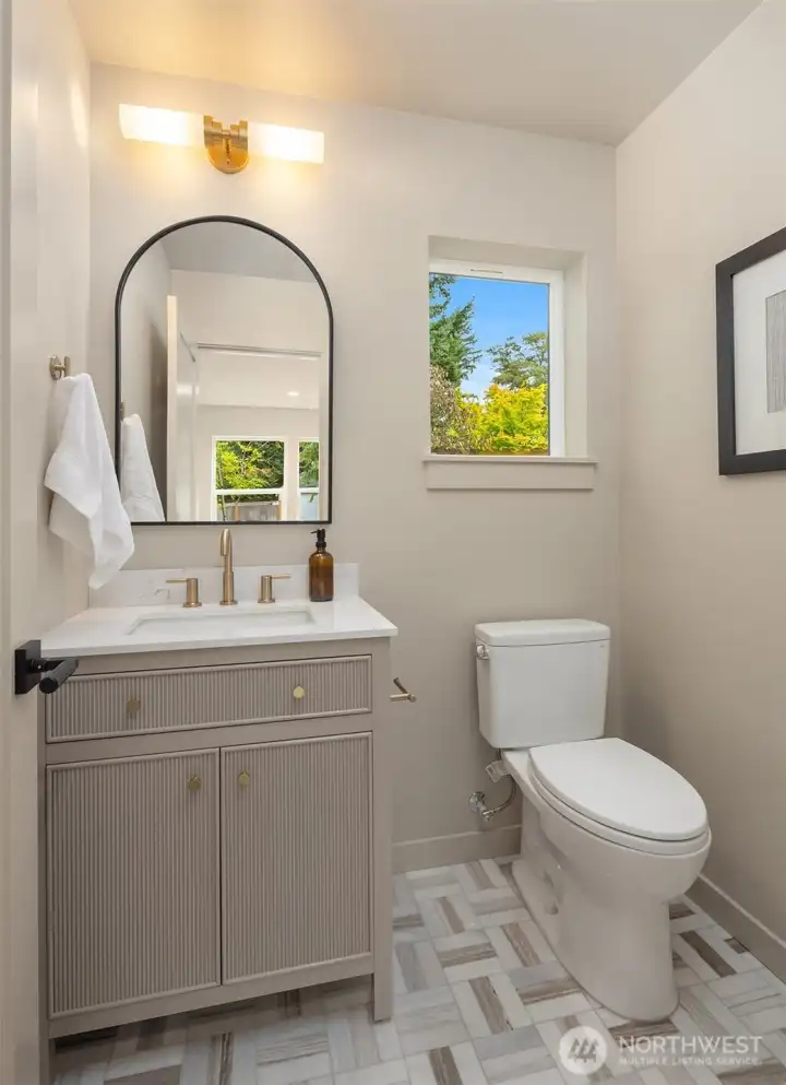 Main floor half bath