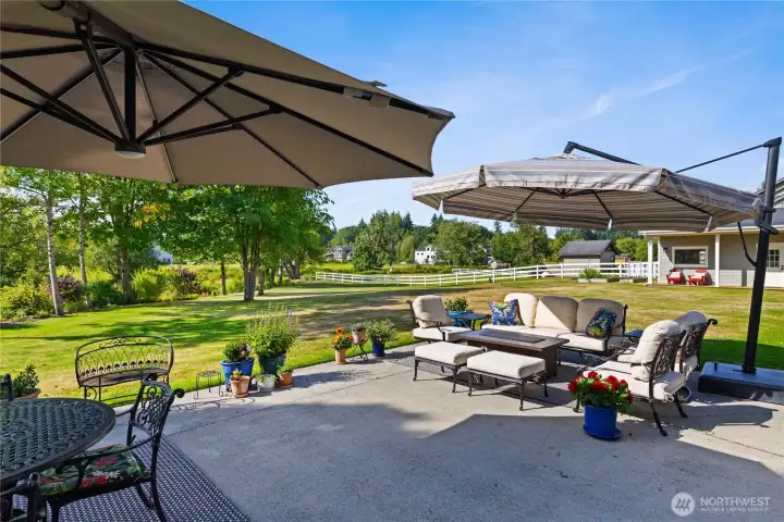 Expansive patio perfect for entertaining